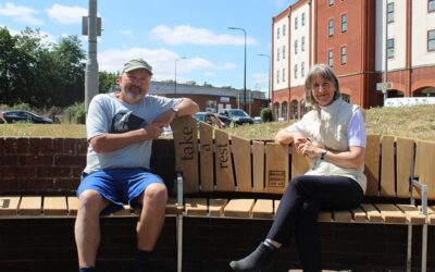 Take a rest at the Greener Ipswich Bench