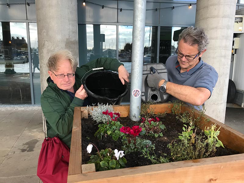 Waterfront Planters brought to life by members of the Ipswich Men's Shed