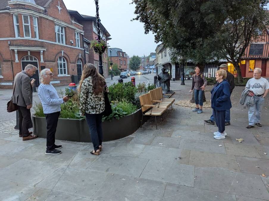 Greener Ipswich Group - Bench by Wolsey Statue